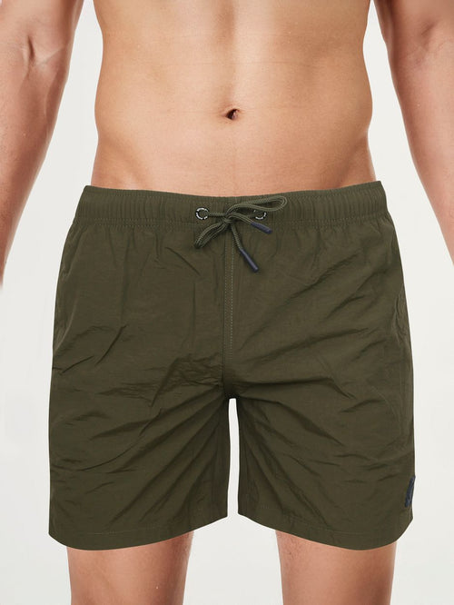 Suitable zwembroek plain army groen | Regular-fit