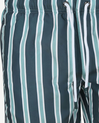 Suitable zwembroek stripe groen | Regular-fit