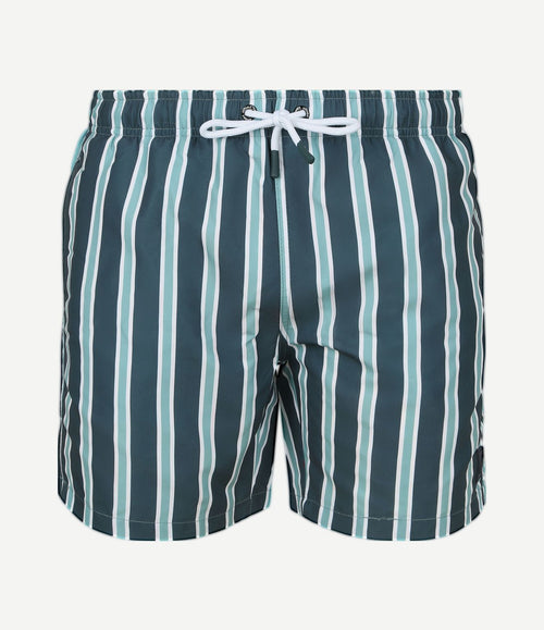 Zwembroek stripe groen
