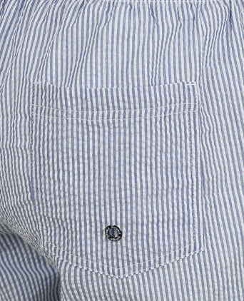 Zwembroek stripe seersucker blauw
