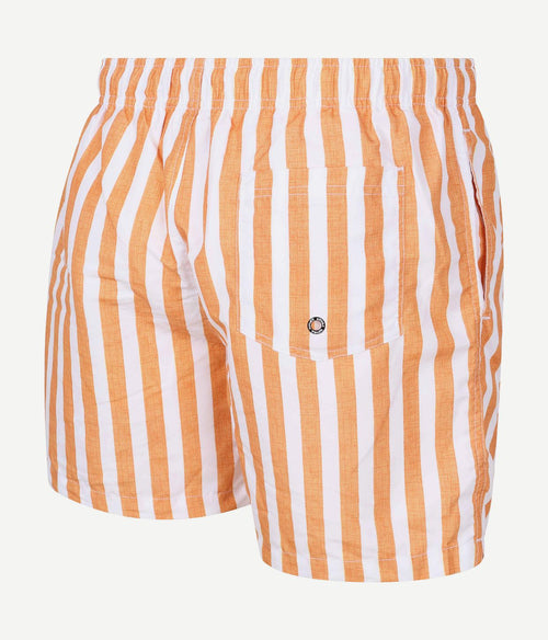 Zwembroek big stripe oranje