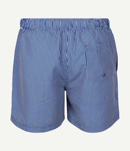 Zwembroek pin stripe donkerblauw