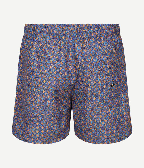 Zwembroek mediterra blauw oranje