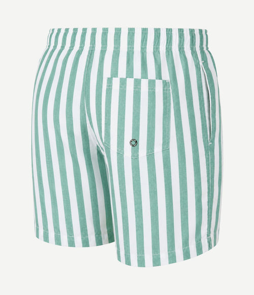 Zwembroek big stripe groen