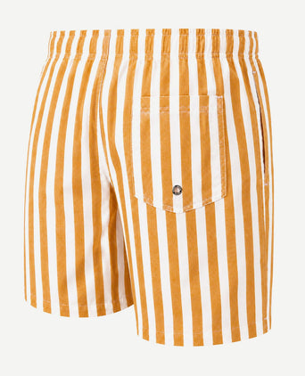 Zwembroek big stripe oranje
