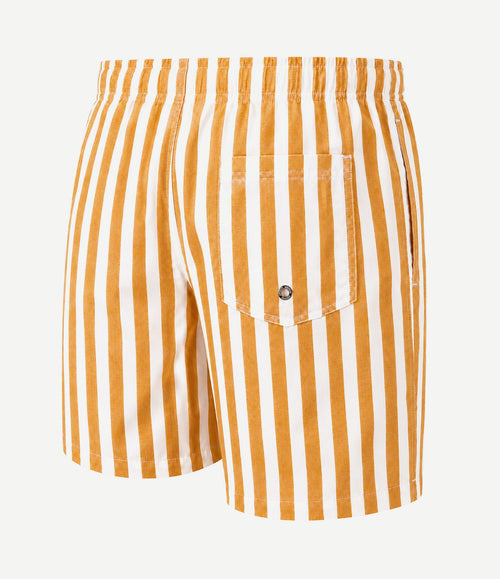 Zwembroek big stripe oranje