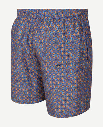 Zwembroek mediterra blauw oranje