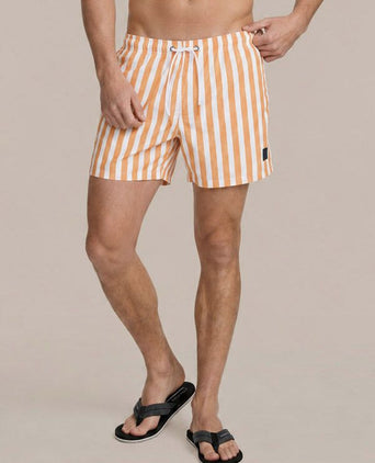Zwembroek big stripe oranje