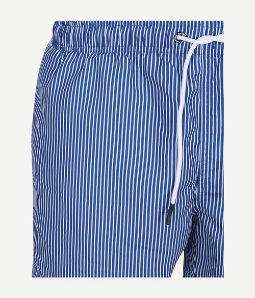 Zwembroek pin stripe donkerblauw