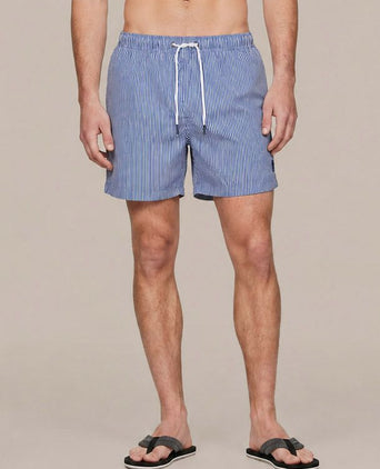 Zwembroek pin stripe donkerblauw