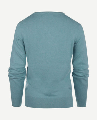 Damestrui cashmere v-hals turquoise