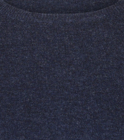 Damestrui merinowol donkerblauw