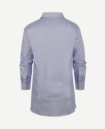 Blouse sara poplin streep blauw