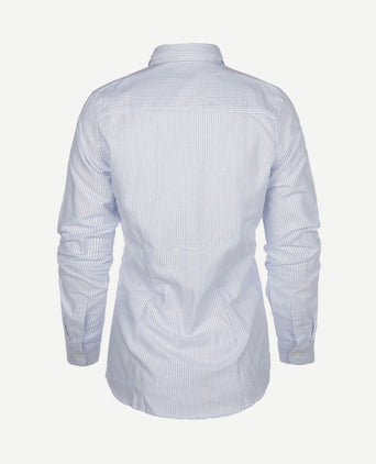 Blouse lauren strepen lichtblauw