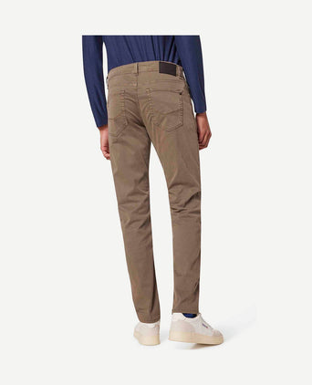 Broek Lyon tapered taupe