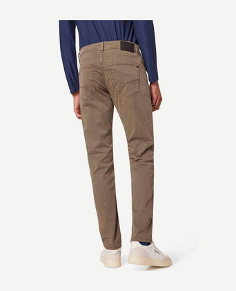 Broek Lyon tapered taupe