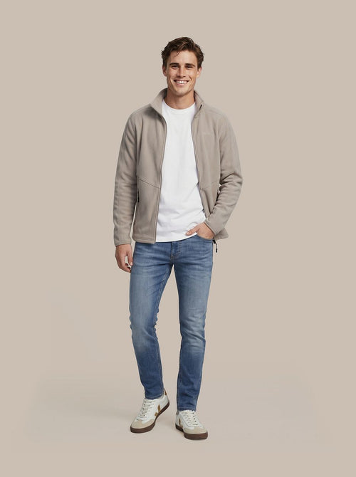 Fleece jack miracle taupe