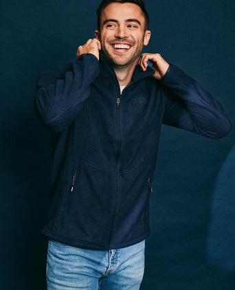 Miracle fleece jack donkerblauw