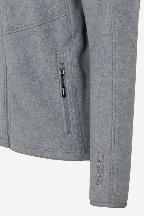 Tenson miracle fleece jack grijs