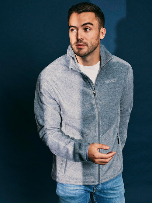 Tenson miracle fleece jack grijs