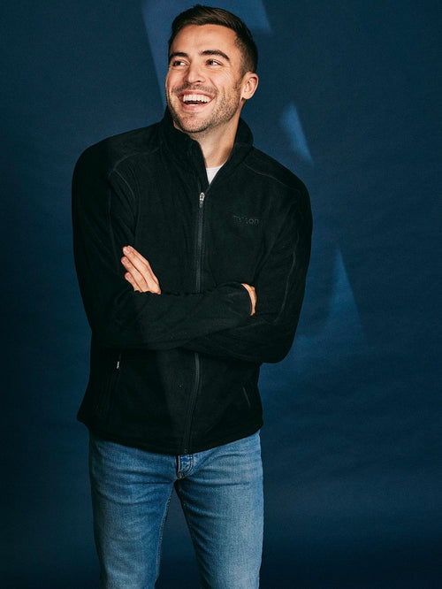 Tenson miracle fleece jack zwart