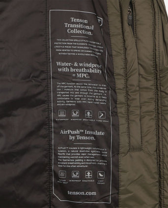 Transition jacket donkergroen