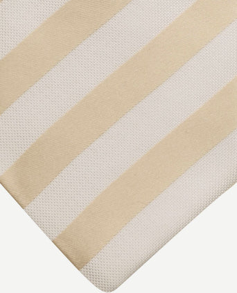 Stropdas zijde streep beige