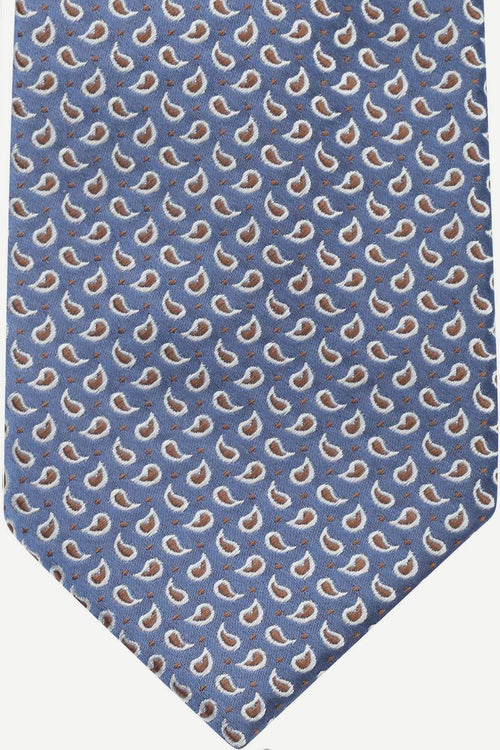 Stropdas zijde paisley donkerblauw