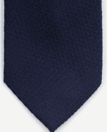 Stropdas zijde rough Oxford donkerblauw