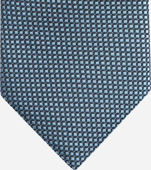 Zijde stropdas aqua