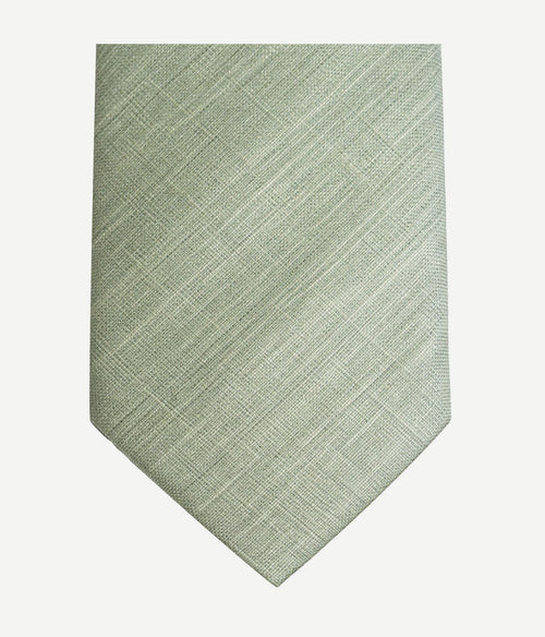 Zijde stropdas two toned groen