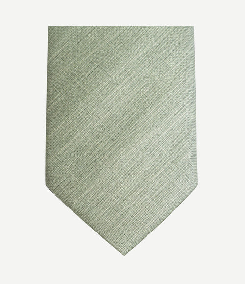 Zijde stropdas two toned groen