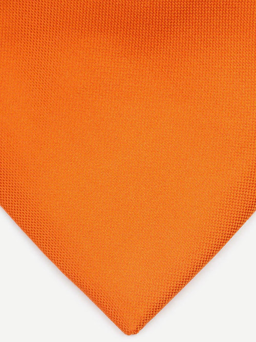 Zijde stropdas oranje