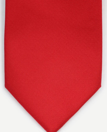 Zijde stropdas rood