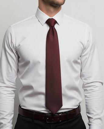 Suitable zijde stropdas bordeaux