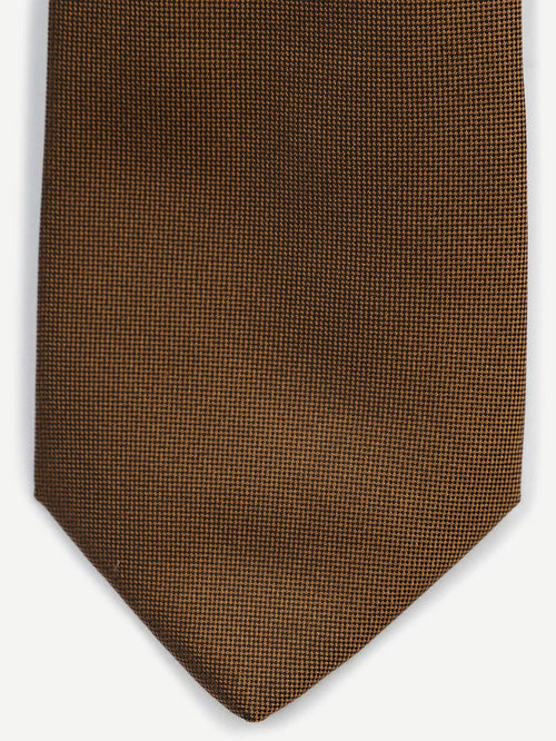 Suitable zijde stropdas bruin