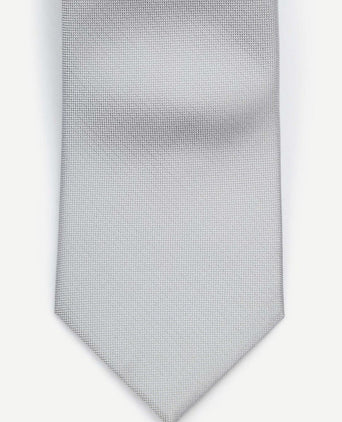 Suitable zijde stropdas zilver