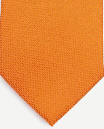 Zijde stropdas oranje
