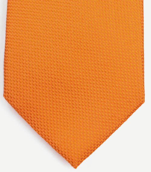 Zijde stropdas oranje