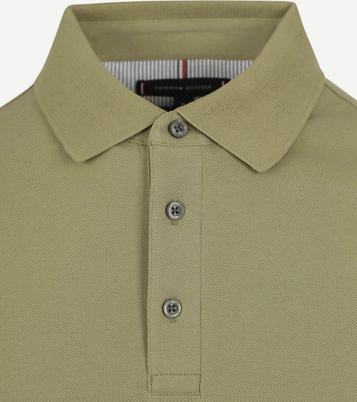 Tommy Hilfiger 1985 faded polo groen | Slim-fit