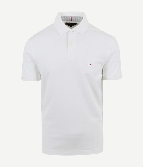 Tommy Hilfiger 1985 polo wit | Slim-fit