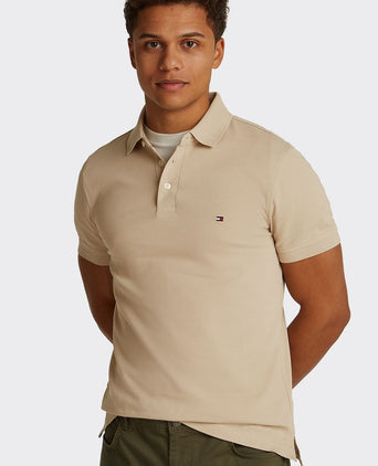 Tommy Hilfiger 1985 poloshirt beige | Slim-fit