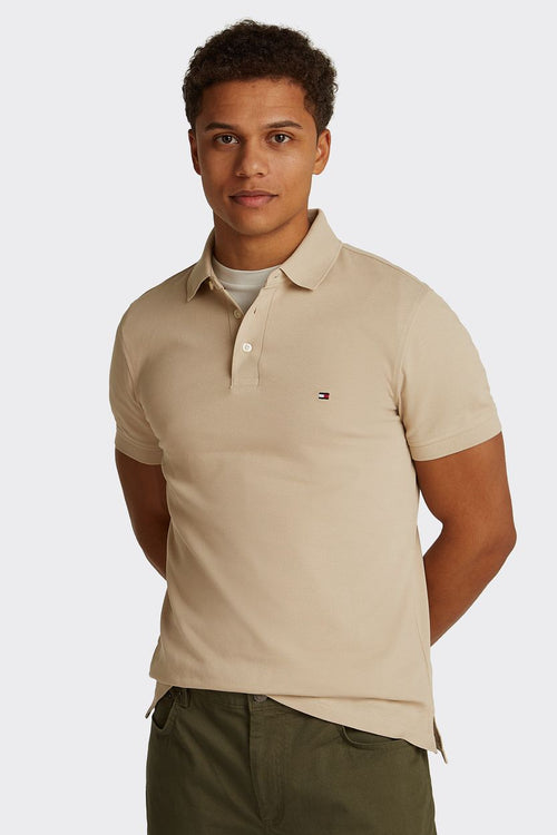 Tommy Hilfiger 1985 poloshirt beige | Slim-fit