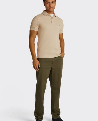 Tommy Hilfiger 1985 poloshirt beige | Slim-fit