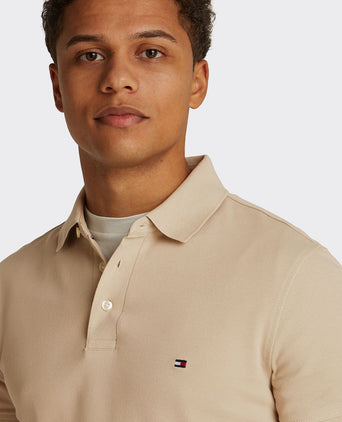 Tommy Hilfiger 1985 poloshirt beige | Slim-fit