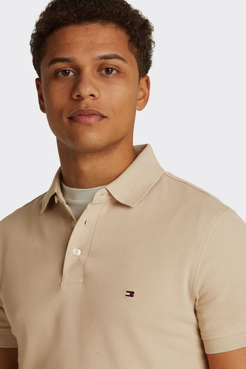 Tommy Hilfiger 1985 poloshirt beige | Slim-fit
