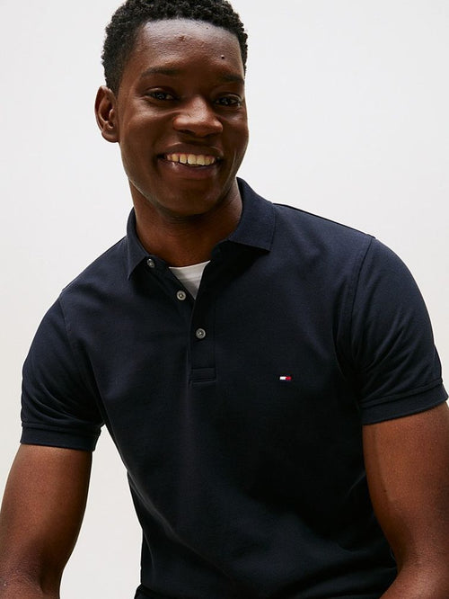 Tommy Hilfiger 1985 poloshirt donkerblauw | Slim-fit