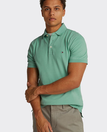 Tommy Hilfiger 1985 poloshirt groen | Slim-fit