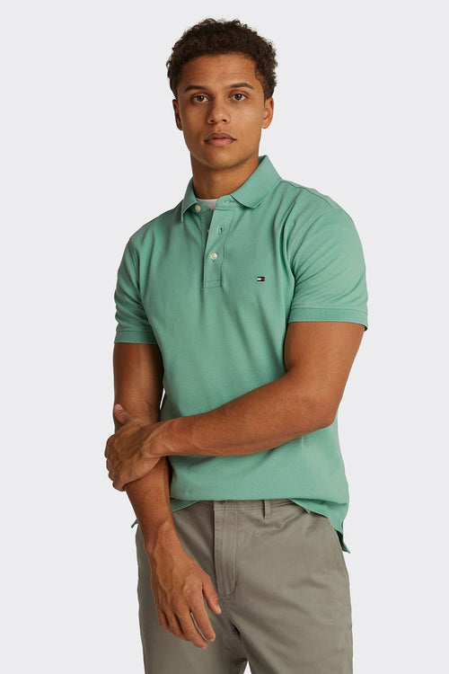 Tommy Hilfiger 1985 poloshirt groen | Slim-fit