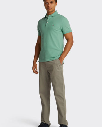 Tommy Hilfiger 1985 poloshirt groen | Slim-fit